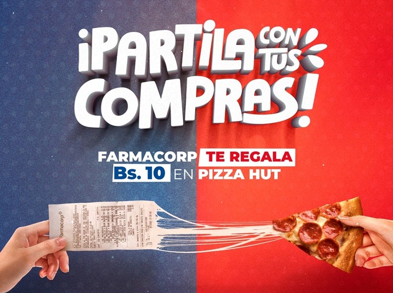 Clientes Farmaclub disfrutan de Pizza Hut por sus compras en